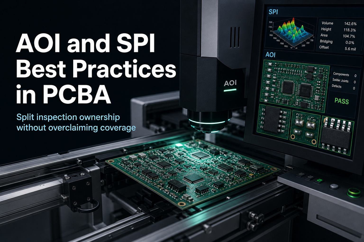 AOI and SPI Best Practices in PCBA: How to Split Ownership Without Overclaiming Coverage