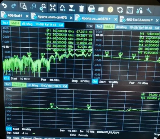VNA S-parameter measurement workstation for Taconic validation
