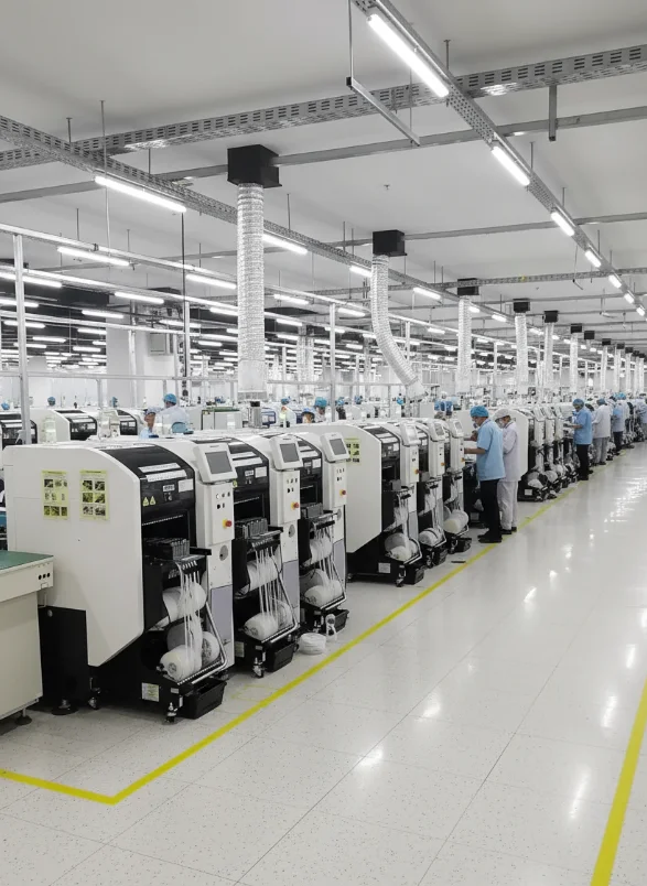 High-speed placement line with inline inspection